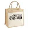 Cotton Pocket Jute Midi Tote Thumbnail
