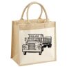 Cotton Pocket Jute Midi Tote Thumbnail
