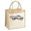 Cotton Pocket Jute Midi Tote Thumbnail