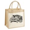 Cotton Pocket Jute Midi Tote Thumbnail
