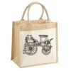 Cotton Pocket Jute Midi Tote Thumbnail