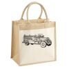 Cotton Pocket Jute Midi Tote Thumbnail