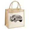 Cotton Pocket Jute Midi Tote Thumbnail