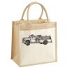 Cotton Pocket Jute Midi Tote Thumbnail