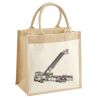 Cotton Pocket Jute Midi Tote Thumbnail