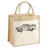 Cotton Pocket Jute Midi Tote Thumbnail
