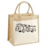Cotton Pocket Jute Midi Tote Thumbnail