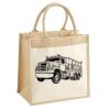 Cotton Pocket Jute Midi Tote Thumbnail
