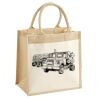 Cotton Pocket Jute Midi Tote Thumbnail