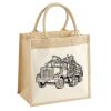 Cotton Pocket Jute Midi Tote Thumbnail
