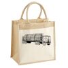 Cotton Pocket Jute Midi Tote Thumbnail