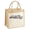 Cotton Pocket Jute Midi Tote Thumbnail