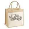 Cotton Pocket Jute Midi Tote Thumbnail