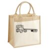 Cotton Pocket Jute Midi Tote Thumbnail