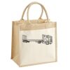 Cotton Pocket Jute Midi Tote Thumbnail