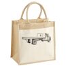 Cotton Pocket Jute Midi Tote Thumbnail