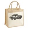 Cotton Pocket Jute Midi Tote Thumbnail