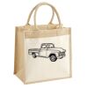 Cotton Pocket Jute Midi Tote Thumbnail