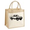 Cotton Pocket Jute Midi Tote Thumbnail