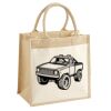 Cotton Pocket Jute Midi Tote Thumbnail