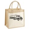 Cotton Pocket Jute Midi Tote Thumbnail