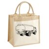Cotton Pocket Jute Midi Tote Thumbnail