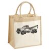 Cotton Pocket Jute Midi Tote Thumbnail