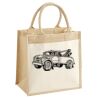 Cotton Pocket Jute Midi Tote Thumbnail