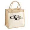 Cotton Pocket Jute Midi Tote Thumbnail