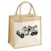 Cotton Pocket Jute Midi Tote Thumbnail