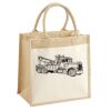 Cotton Pocket Jute Midi Tote Thumbnail