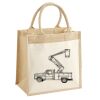 Cotton Pocket Jute Midi Tote Thumbnail