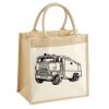 Cotton Pocket Jute Midi Tote Thumbnail