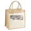 Cotton Pocket Jute Midi Tote Thumbnail