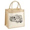 Cotton Pocket Jute Midi Tote Thumbnail