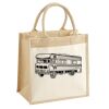 Cotton Pocket Jute Midi Tote Thumbnail