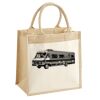 Cotton Pocket Jute Midi Tote Thumbnail