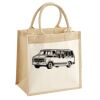 Cotton Pocket Jute Midi Tote Thumbnail