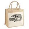 Cotton Pocket Jute Midi Tote Thumbnail