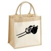 Cotton Pocket Jute Midi Tote Thumbnail