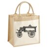 Cotton Pocket Jute Midi Tote Thumbnail