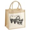 Cotton Pocket Jute Midi Tote Thumbnail