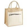 Cotton Pocket Jute Midi Tote Thumbnail