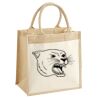 Cotton Pocket Jute Midi Tote Thumbnail