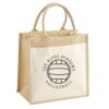 Cotton Pocket Jute Midi Tote Thumbnail