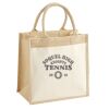 Cotton Pocket Jute Midi Tote Thumbnail