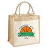 Cotton Pocket Jute Midi Tote Thumbnail
