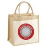 Cotton Pocket Jute Midi Tote Thumbnail