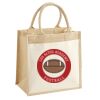 Cotton Pocket Jute Midi Tote Thumbnail