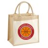 Cotton Pocket Jute Midi Tote Thumbnail